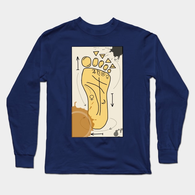 Foot Reading - Oddball Aussie Podcast Long Sleeve T-Shirt by OzOddball